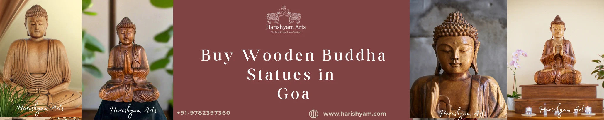 Buy Wooden Buddha Statues in Goa