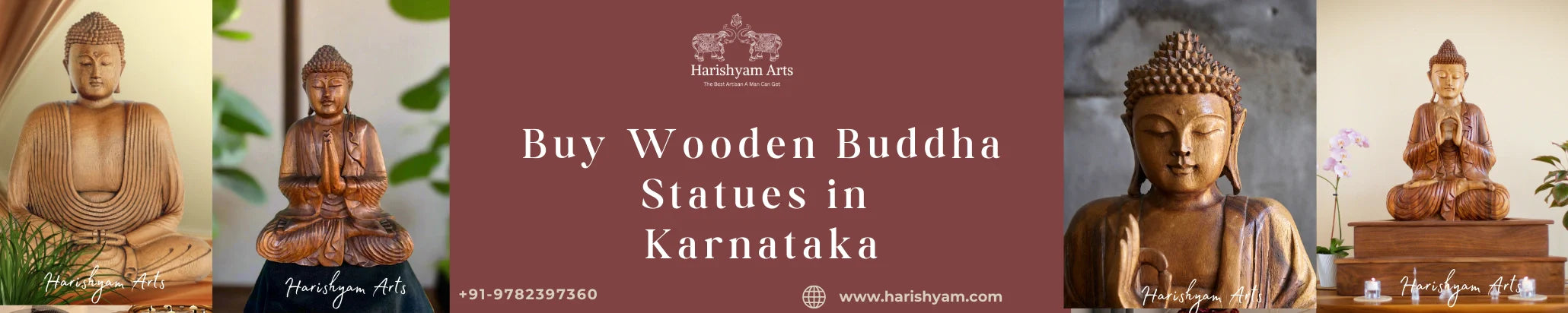 Buy Wooden Buddha Statues in Karnataka