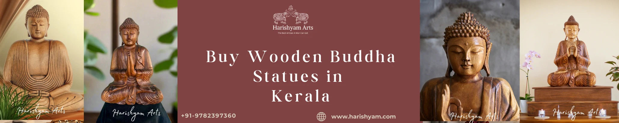 Buy Wooden Buddha Statues in Kerala