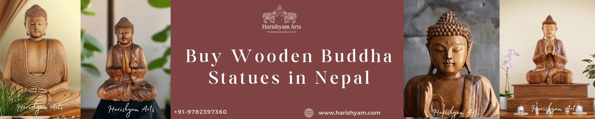 Buy Wooden Buddha Statues in Nepal