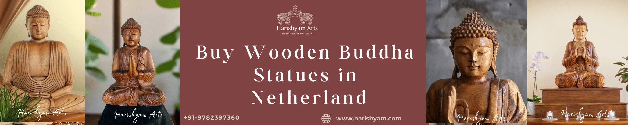 Buy Wooden Buddha Statues in Netherland