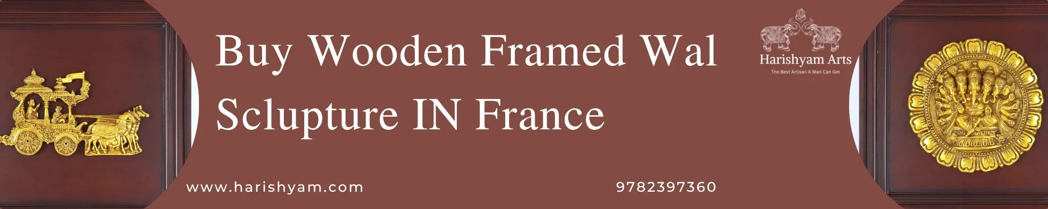 Buy Wooden Framed Wal Sclupture IN France