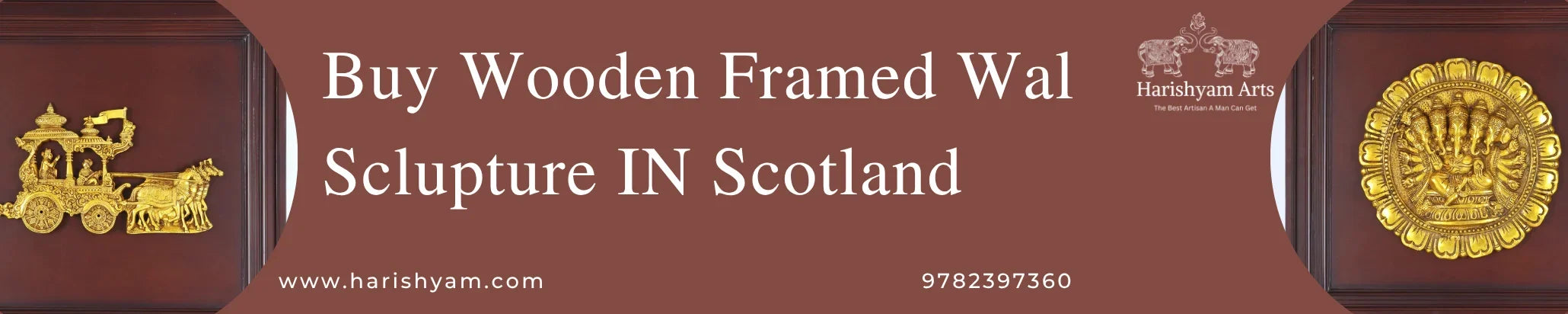 Buy Wooden Framed Wal Sclupture IN Scotland