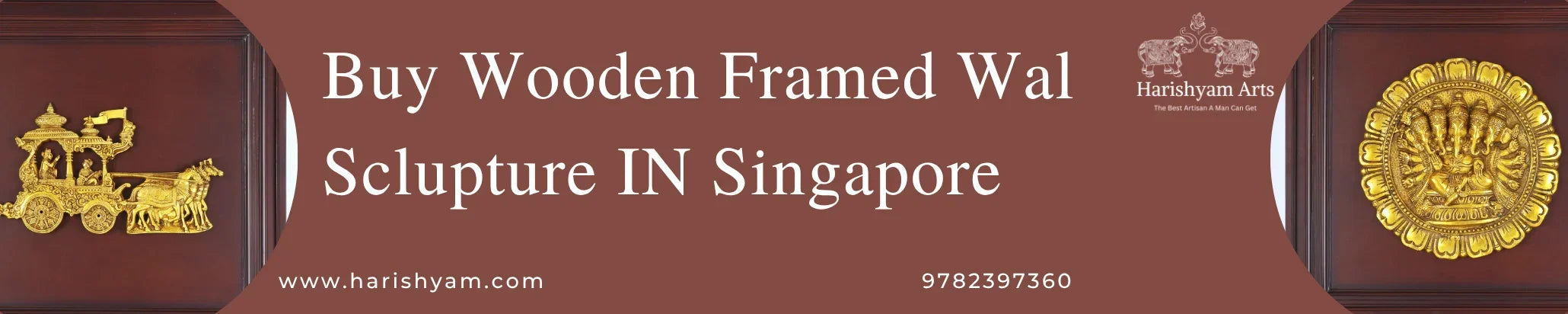 Buy Wooden Framed Wal Sclupture IN Singapore