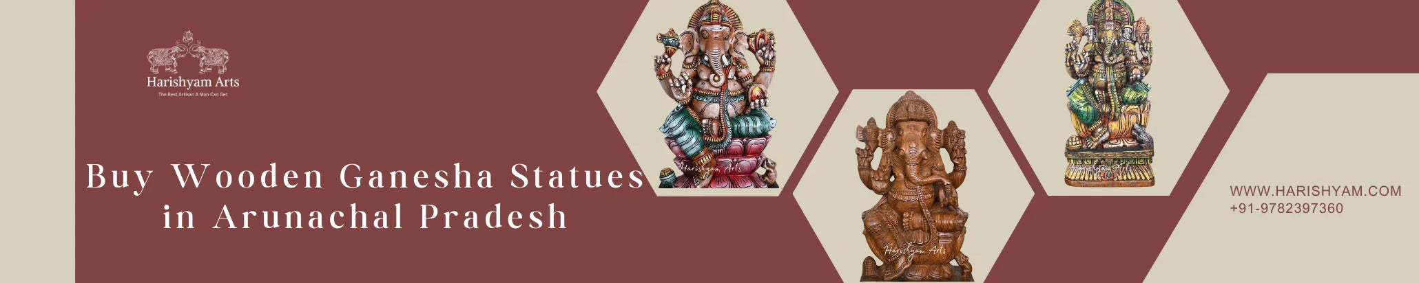 Buy Wooden Ganesha Statues in Arunachal Pradesh