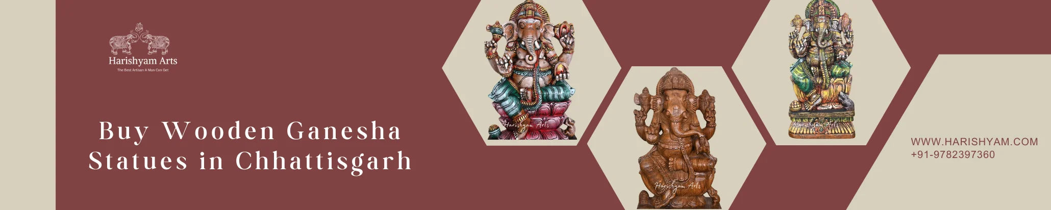 Buy Wooden Ganesha Statues in Chhattisgarh