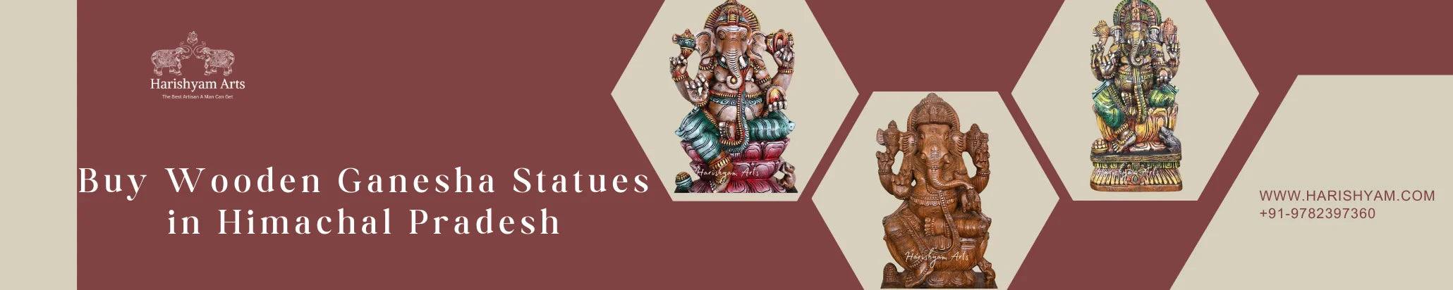 Buy Wooden Ganesha Statues in Himachal Pradesh
