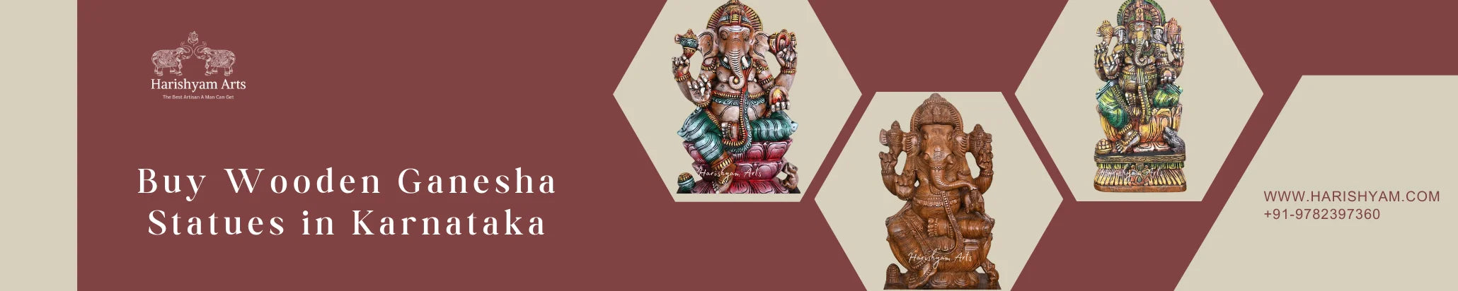 Buy Wooden Ganesha Statues in Karnataka