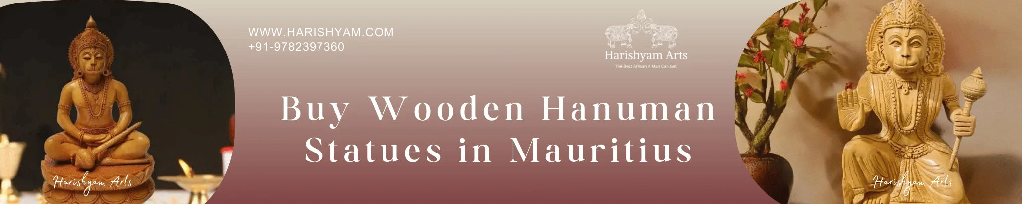 Buy Wooden Hanuman Statues in Mauritius