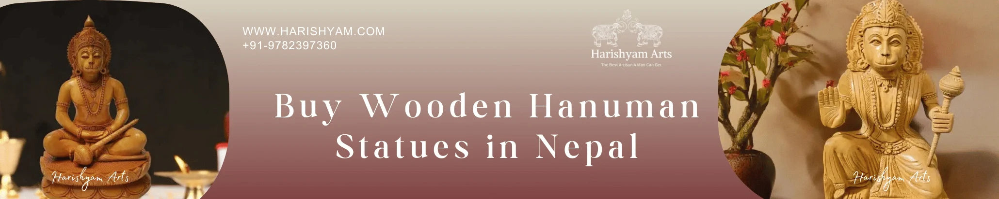 Buy Wooden Hanuman Statues in Nepal