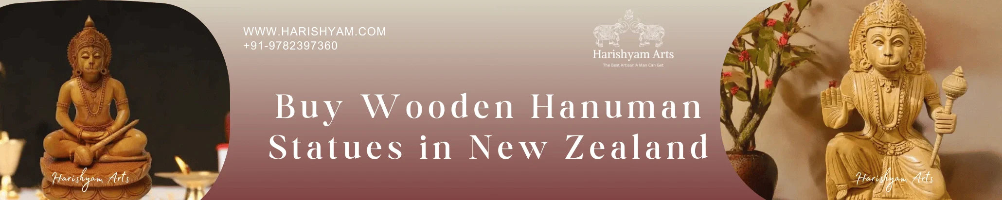 Buy Wooden Hanuman Statues in New Zealand