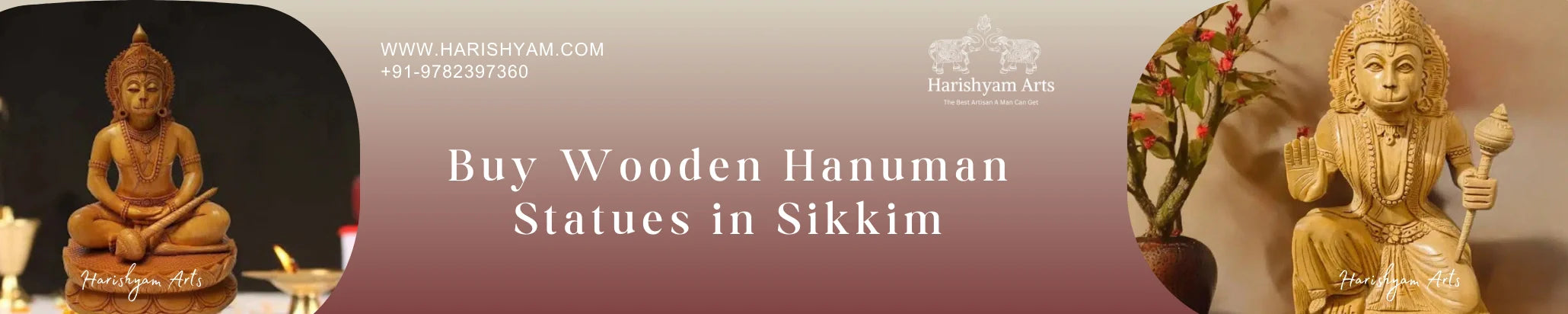 Buy Wooden Hanuman Statues in Sikkim