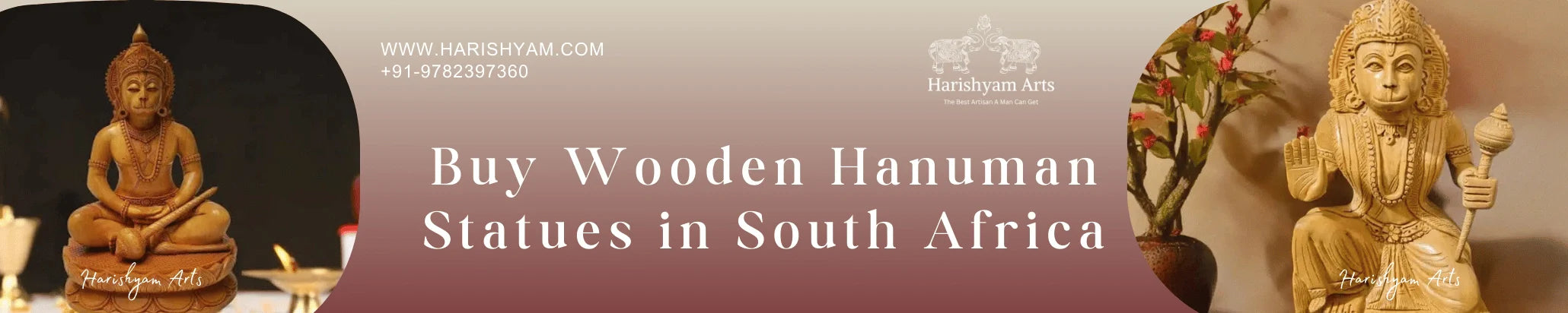 Buy Wooden Hanuman Statues in South Africa
