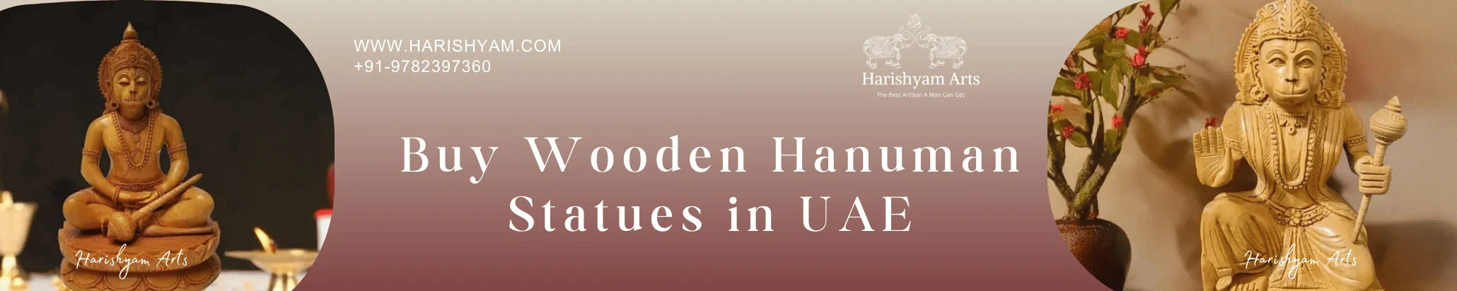 Buy Wooden Hanuman Statues in UAE