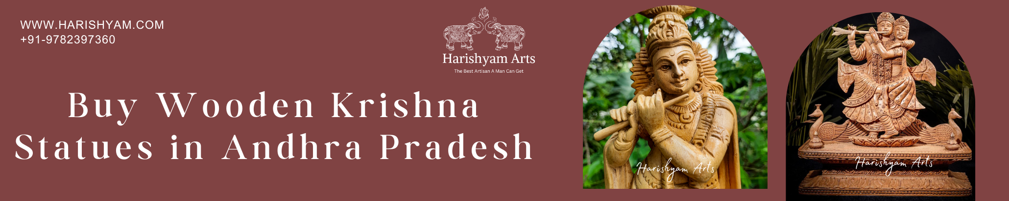 Buy Wooden Krishna Statues in Andhra Pradesh