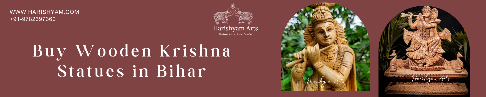 Buy Wooden Krishna Statues in Bihar