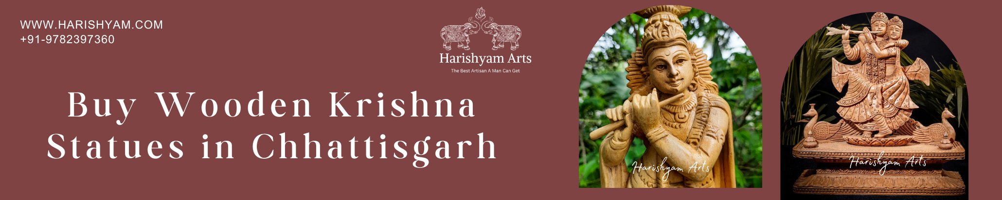 Buy Wooden Krishna Statues in Chhattisgarh