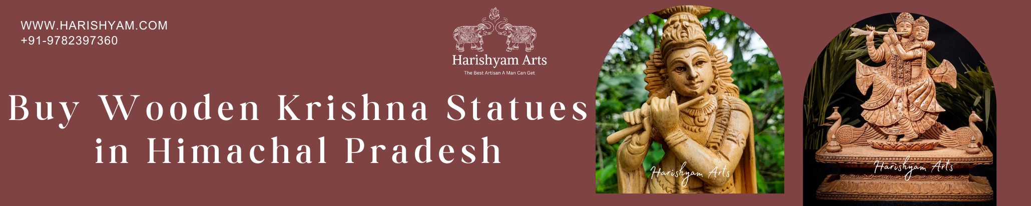 Buy Wooden Krishna Statues in Himachal Pradesh