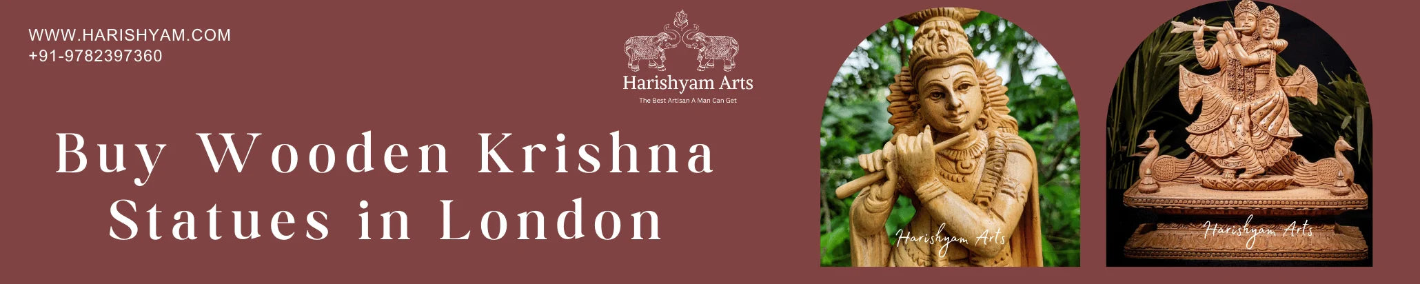 Buy Wooden Krishna Statues in Germany