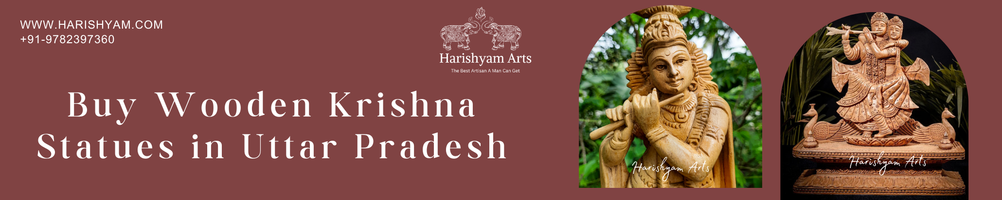 Buy Wooden Krishna Statues in Uttar Pradesh