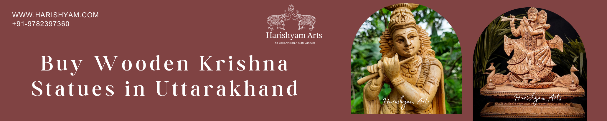Buy Wooden Krishna Statues in Uttarakhand