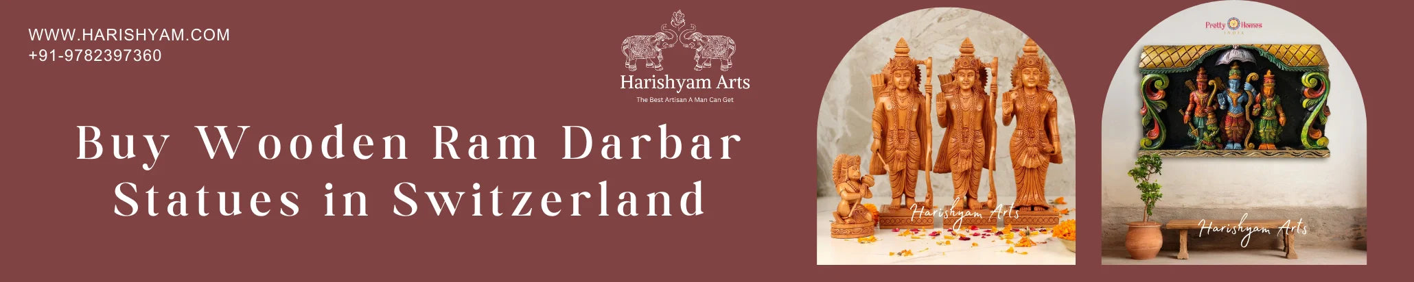 Buy Wooden Ram Darbar Statues in Switzerland