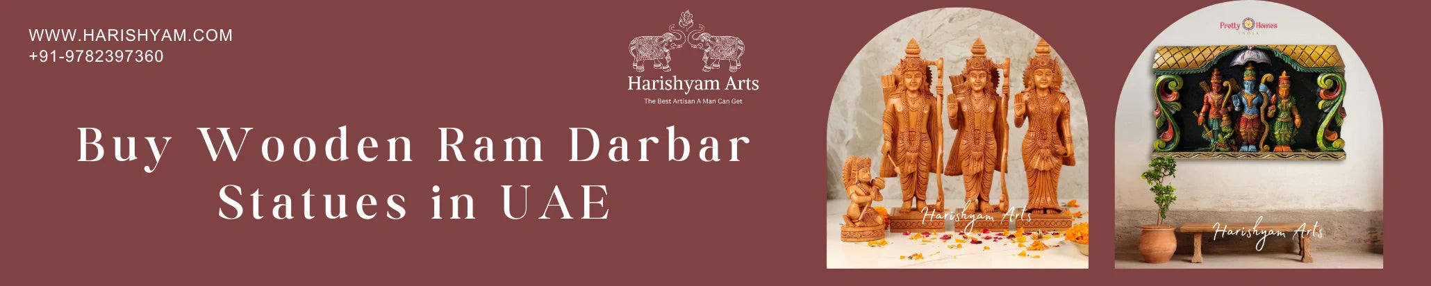 Buy Wooden Ram Darbar Statues in UAE