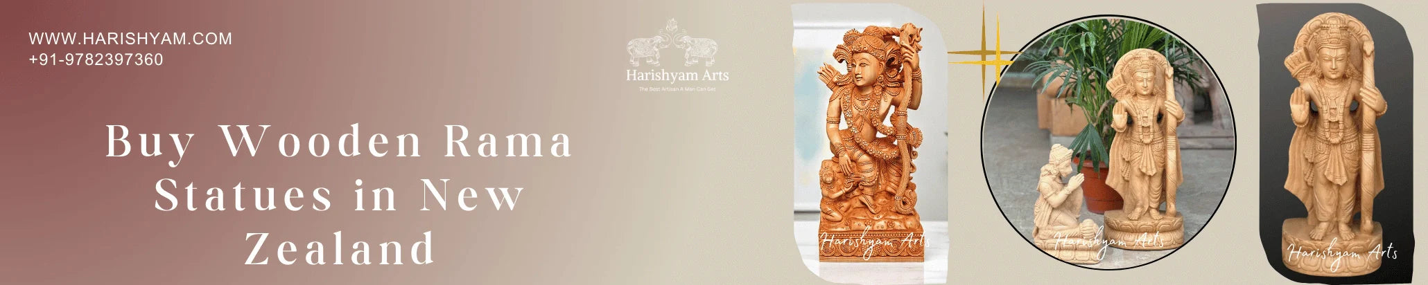 Buy Wooden Rama Statues in New Zealand