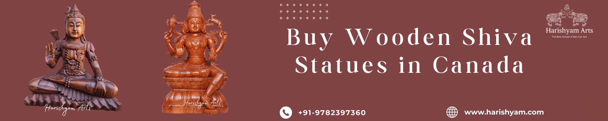 Buy Wooden Shiva Statues in Canada