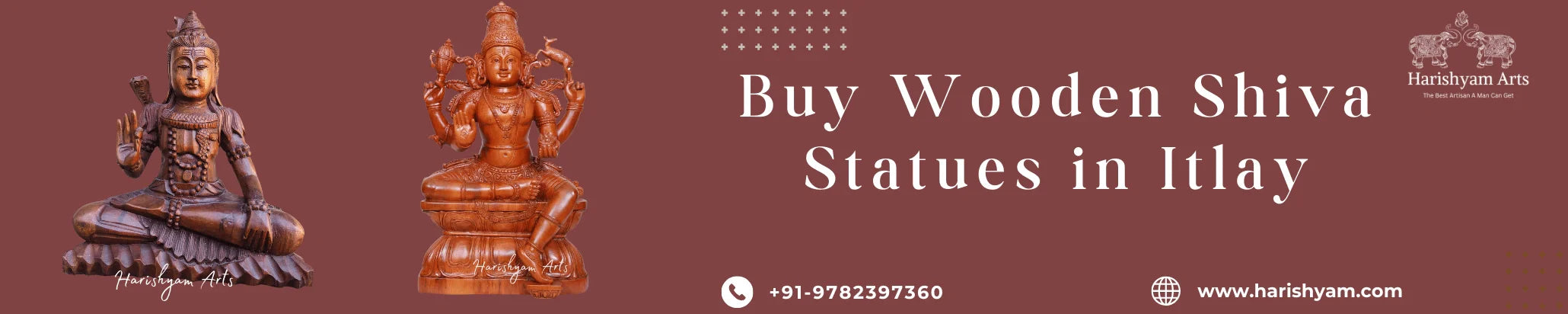 Buy Wooden Shiva Statues in Itlay