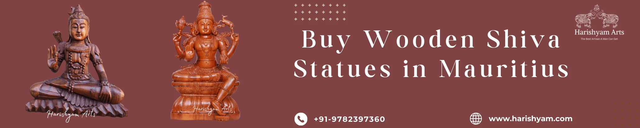 Buy Wooden Shiva Statues in Mauritius