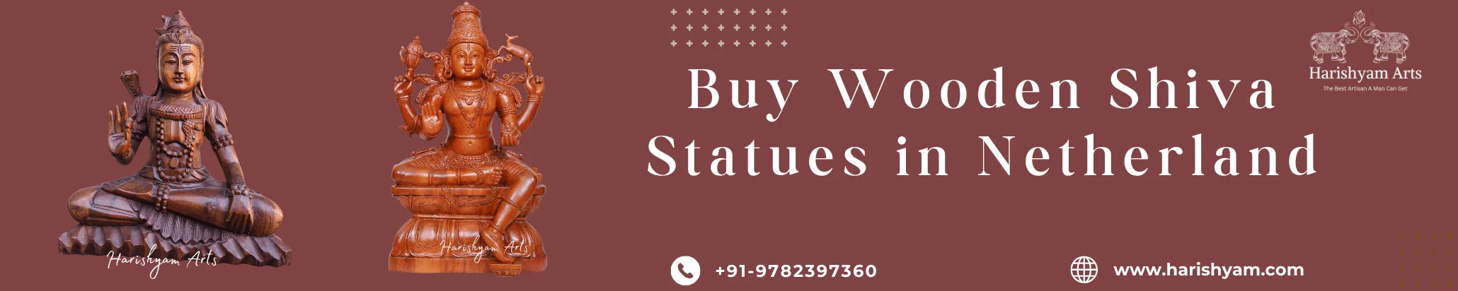 Buy Wooden Shiva Statues in Netherland