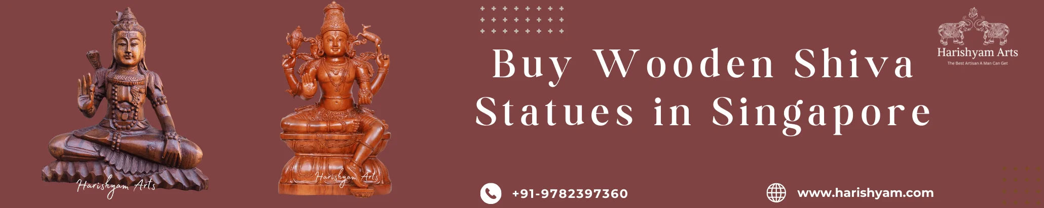 Buy Wooden Shiva Statues in Singapore