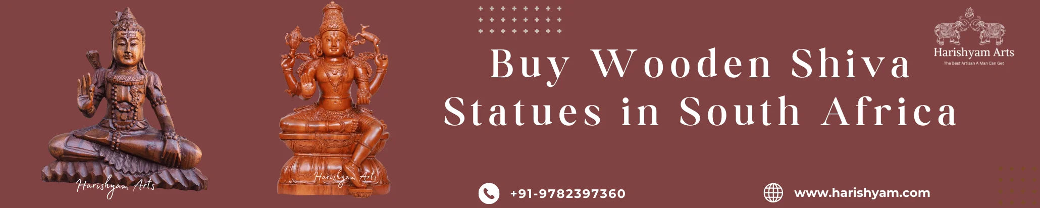 Buy Wooden Shiva Statues in South Africa
