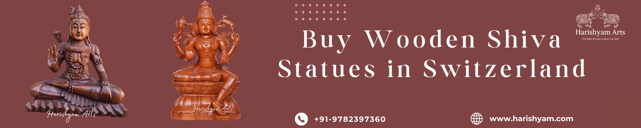 Buy Wooden Shiva Statues in Switzerland