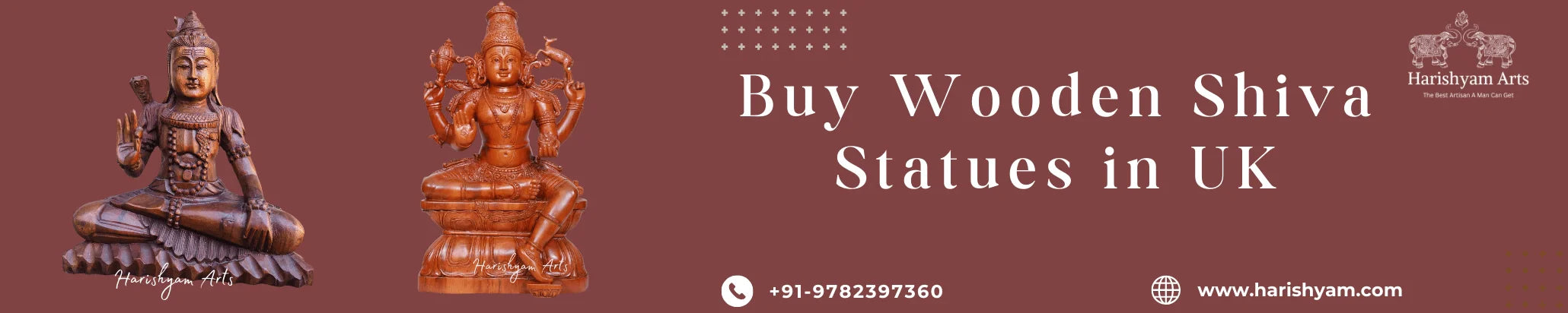 Buy Wooden Shiva Statues in UK