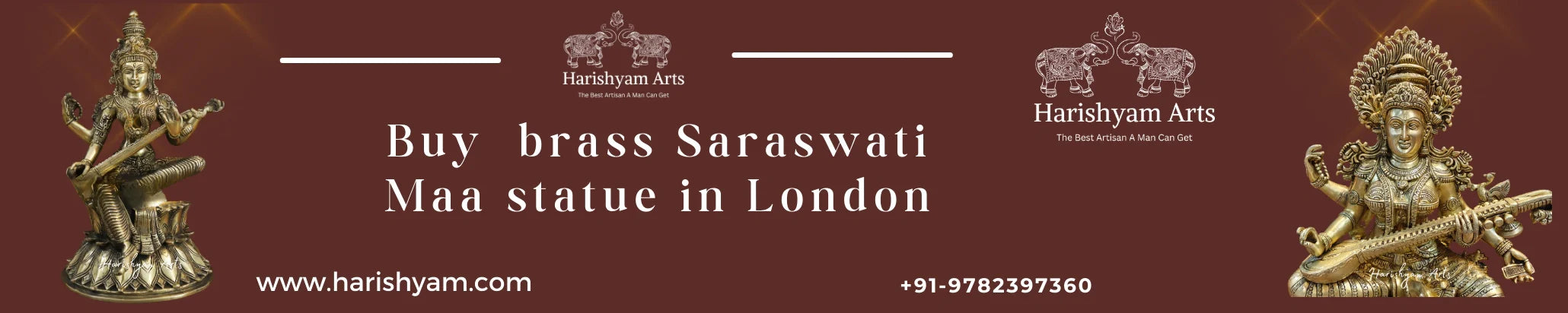 Buy Brass Saraswati Maa Statues in London