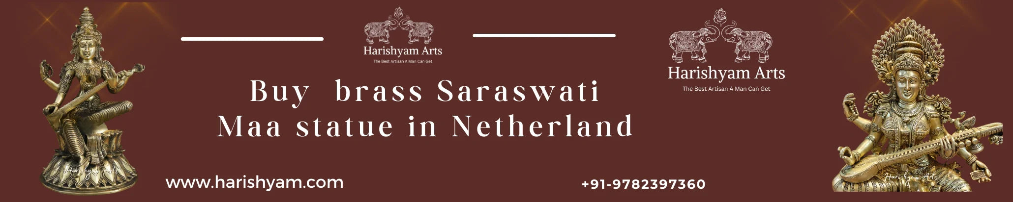 Buy Brass Saraswati Maa Statues in Netherland