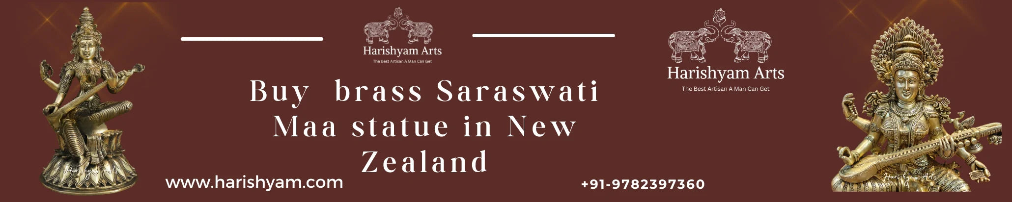 Buy Brass Saraswati Maa Statues in New Zealand