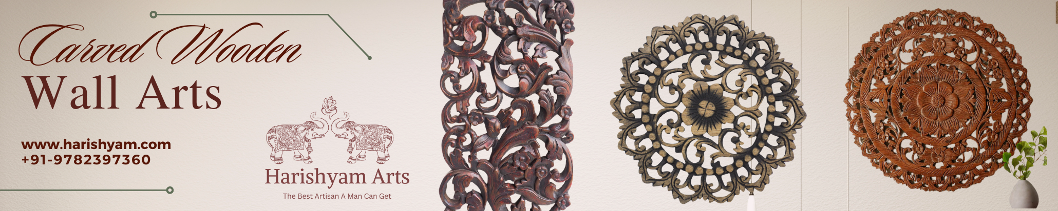 Carved Wooden Wall Art