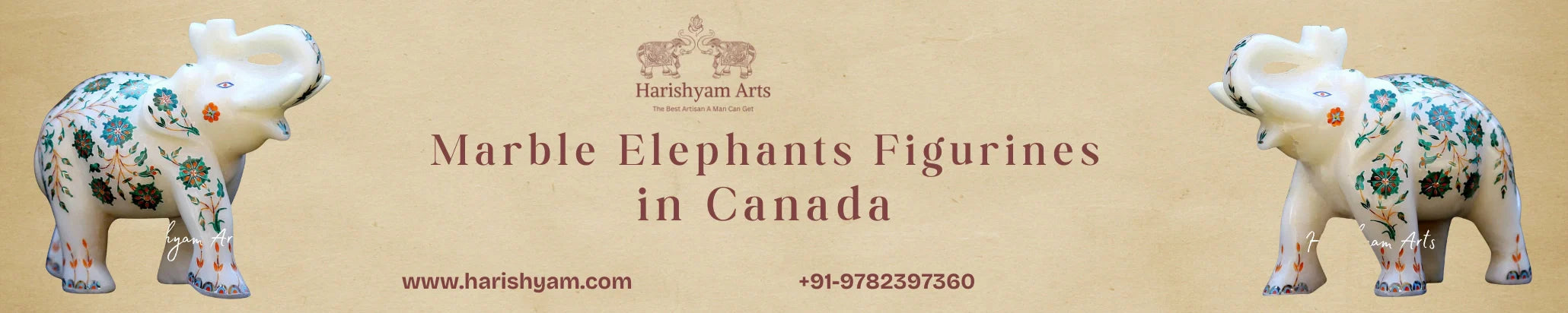 Buy Marble Elephants Statues in Canada