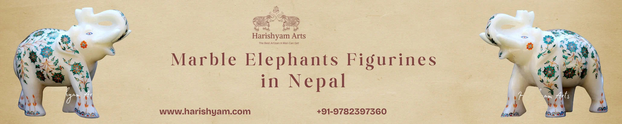 Buy Marble Elephants Statues in Nepal