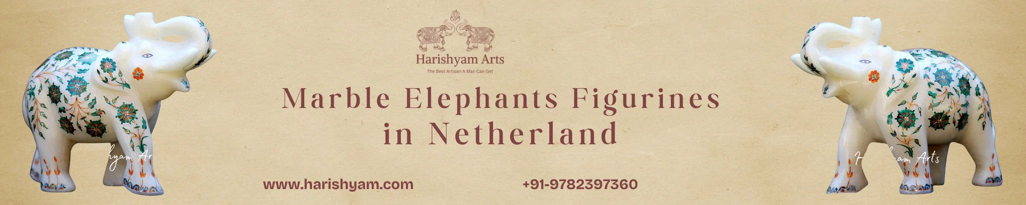 Buy Marble Elephants Statues in Netherland