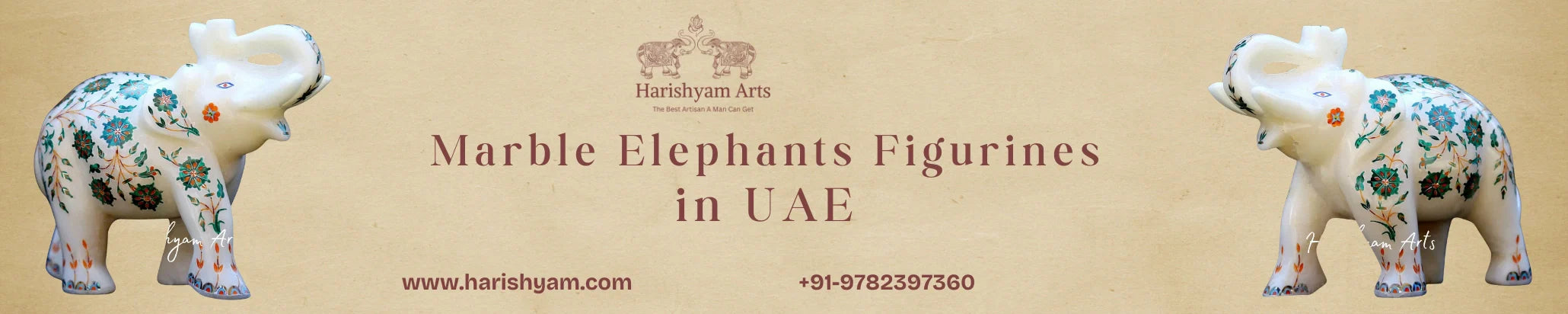 Buy Marble Elephants Statues in UAE