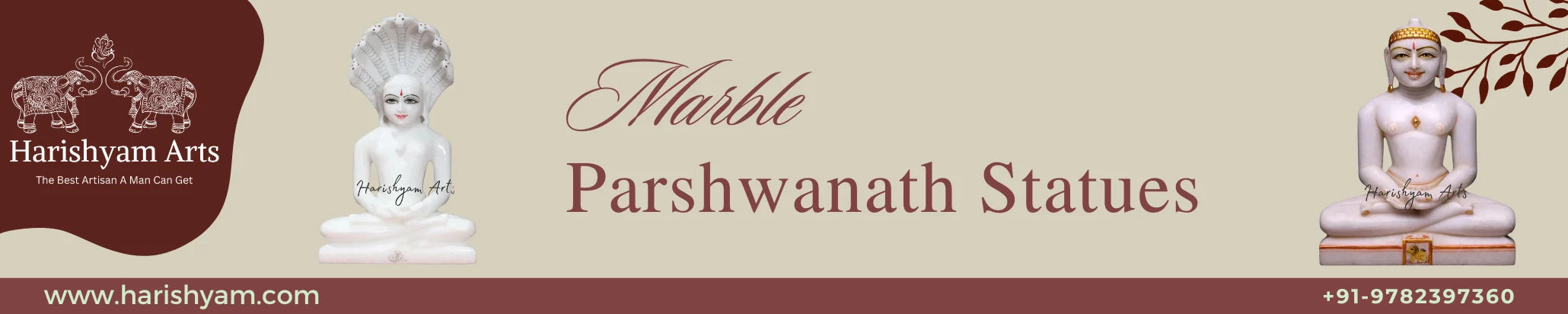 Marble Parshwanath Statues