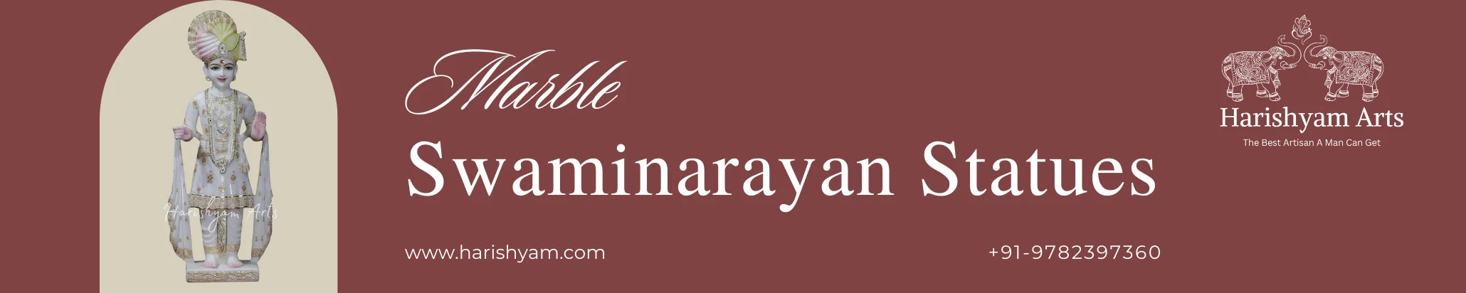 Marble Swaminarayan Statues