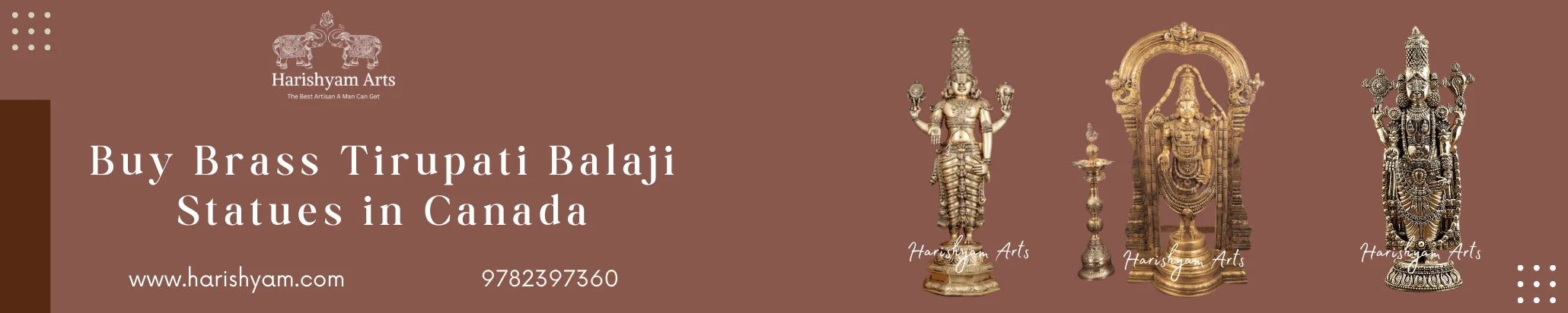 Buy Brass Tirupati Balaji statue in Canada