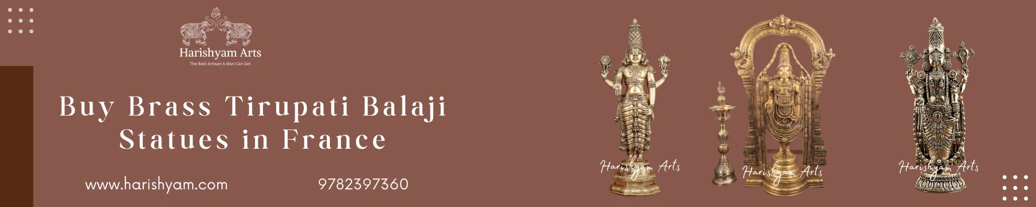 Buy Brass Tirupati Balaji statue in France