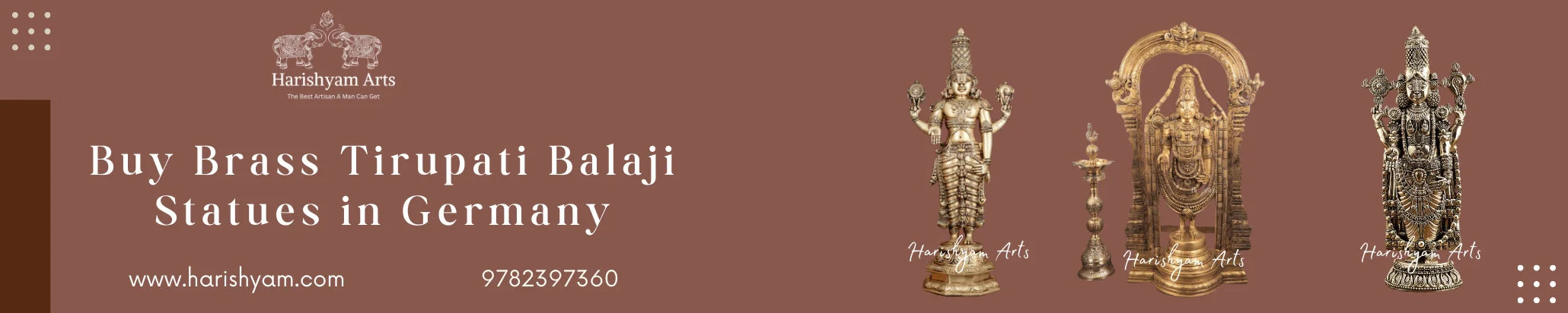 Buy Brass Tirupati Balaji statue in Germany