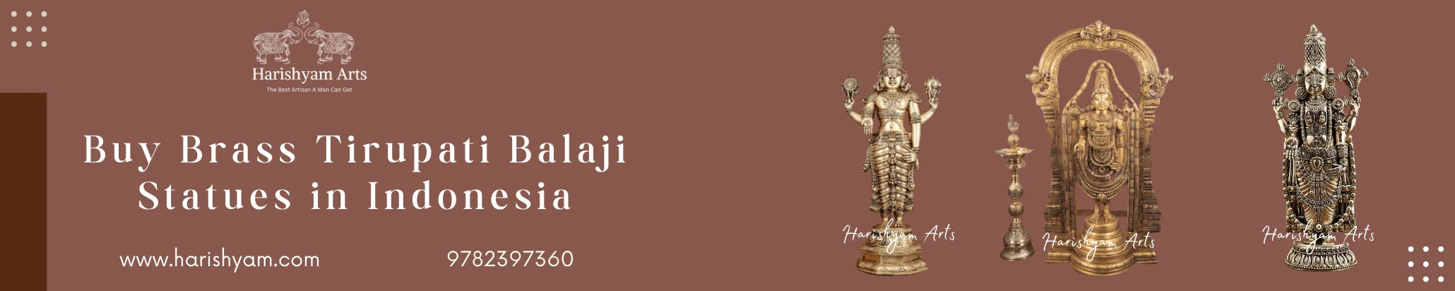 Buy Brass Tirupati Balaji statue in Indonesia